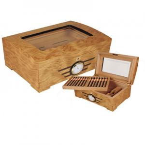  wooden cigar humidors, hinge & clasp, cedar wood pallet, with lock Manufactures