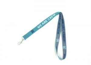  Polyester Material Custom Woven Lanyards , Embroidery Safety Neck Lanyard Manufactures