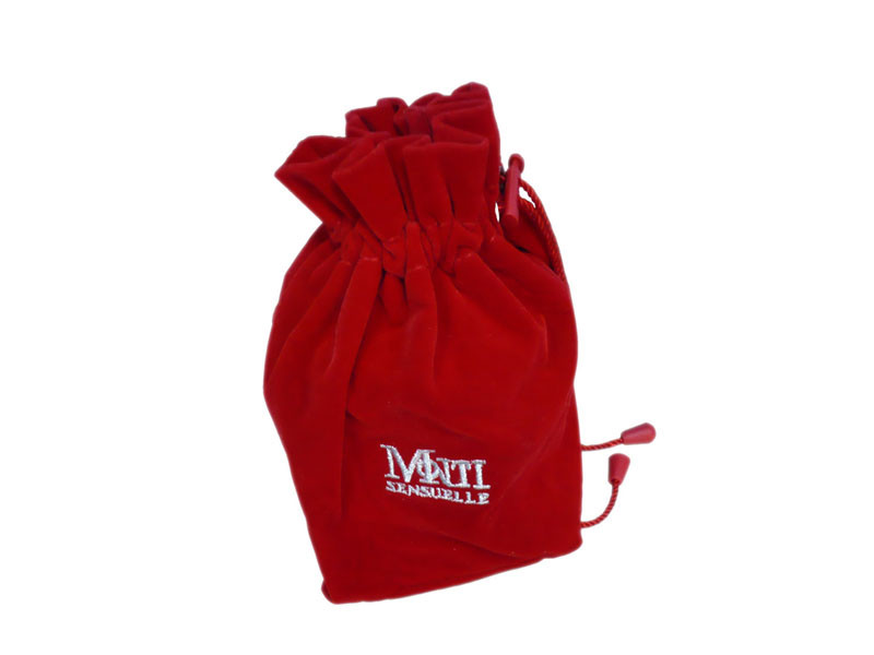  Promotional Recycled MoTi Red Velet Fabric Drawsting Bags For Perfume Packing Manufactures