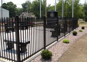  Anti Rust Black 6x8ft Wrought Iron Security Fence For School Manufactures