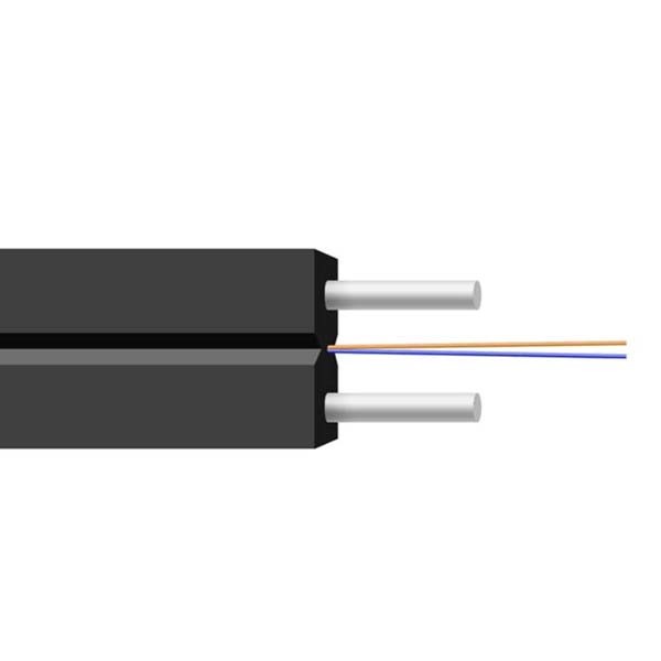  2 Core LSZH Sheath GJXH FTTH Fiber Optic Cable Single Mode Manufactures