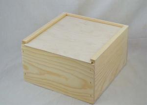  Simple Style Wine Crate Gift Box Champagne / Fruit Vegetable Storage With Custom Logo Manufactures