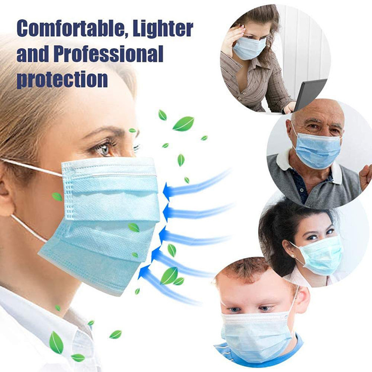  Antibacterial Disposable Surgical Mask Splash Repellent For Medical Staff Manufactures
