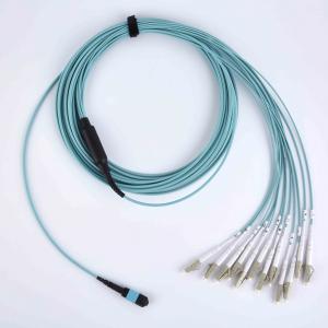  Low Water Peak Fiber Optic Patch Cable MTP / MPO To LC Harness High Precision Manufactures