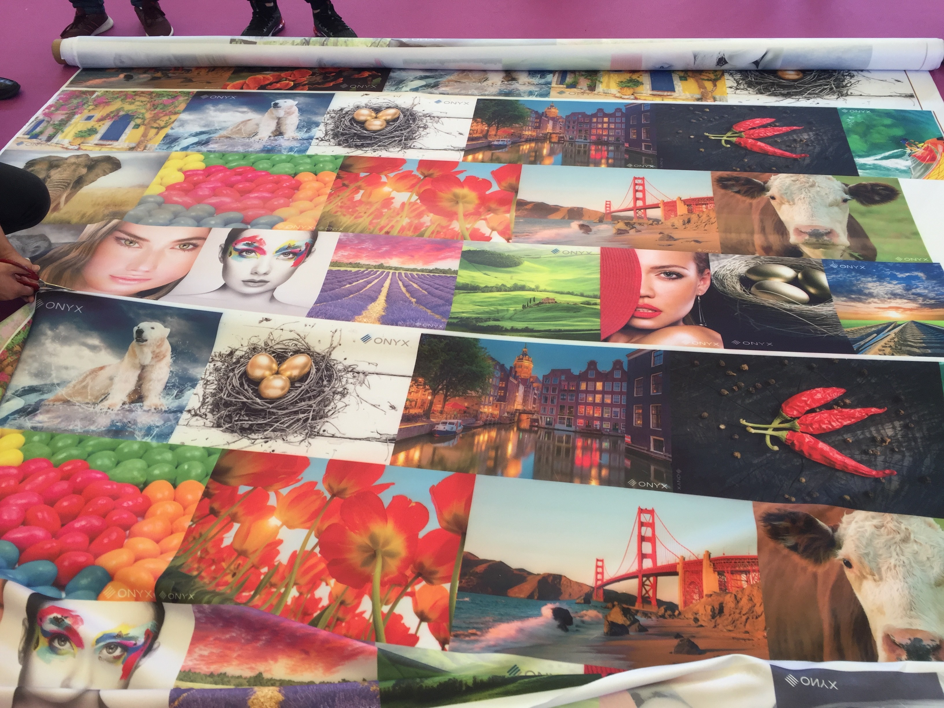  100% Polyster Digital Printing Fabric Tatting Weave Sublimation Coating Manufactures
