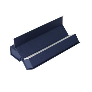  Luxury Necklace Lid Hinge Base Jewelry Boxes Dark Blue Printing Board Paper Manufactures
