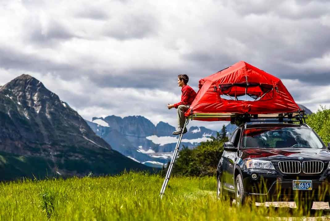  UV 50+ Roof Rack Camping Tent , Jeep Roof Mounted Tent Fashionable Design Manufactures