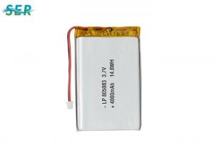  Flat Rechargeable Lithium Ion Polymer Battery Pack 3.7 V 4000mAh For Medical Equipmen Manufactures