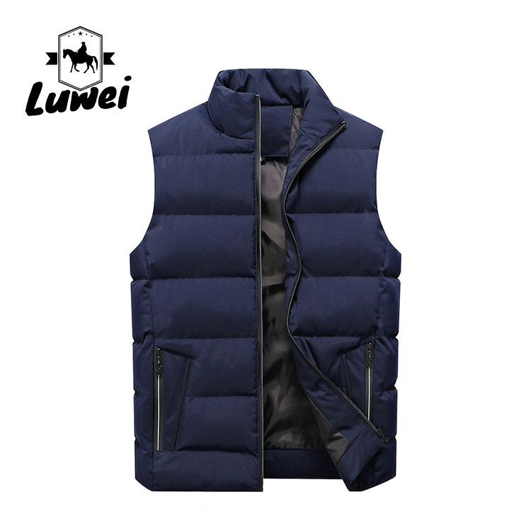  Lightweight Quilted Cold Weather Vest Puffer Sleeveless Vest Without Hood Manufactures