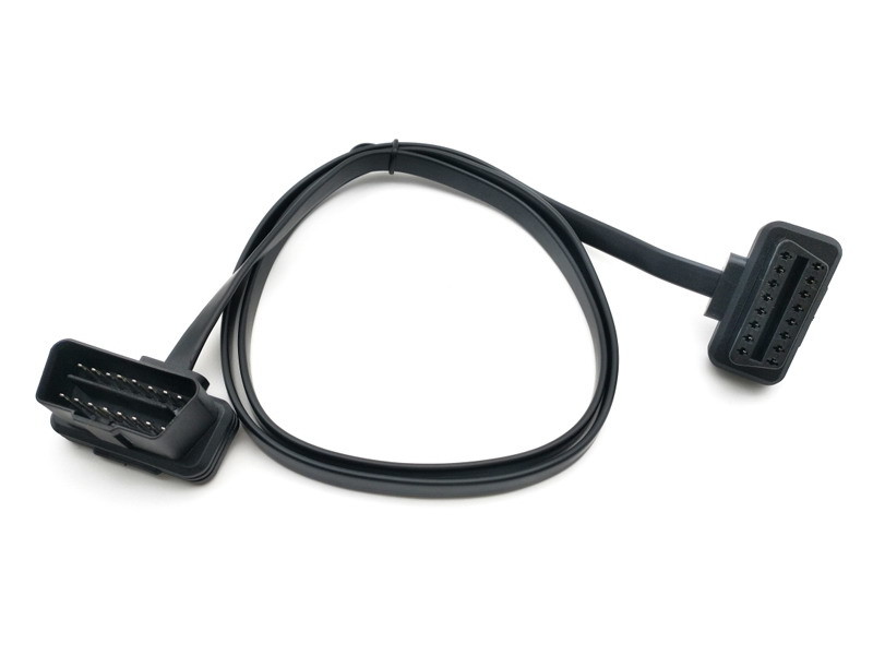  Extension Obd2 Scanner Cable / Obd Adapter Cable Flat Ribbon Shape Manufactures