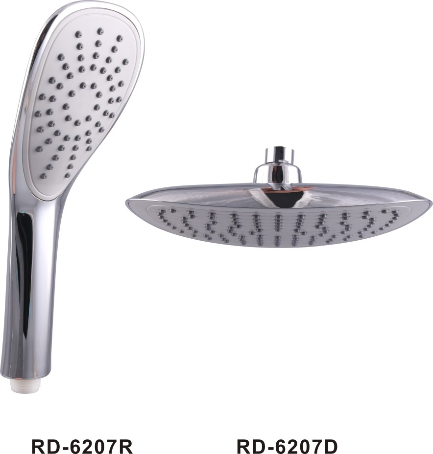  RD6207&ABS shower set/special oval shower set/shower douche/bathroom faucet accessories sprayer/black matt shower Manufactures