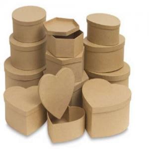  Plain heart shape boxes, cardboard kraft paper boxes Manufactures