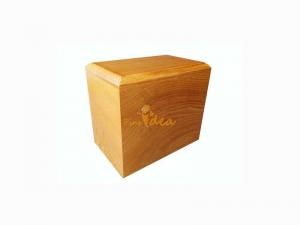  Well Crafted Affordable Traditional MDF Rosewood Color Pet Casket Cremation Ash Urn Box, Small Order Supported Manufactures