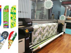  Sublimation Flag Digital Textile Printing Machine 1800dpi Manufactures