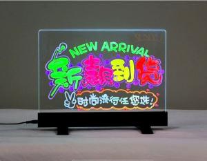  Tabletop Sign Holders Acrylic Advertising Display With Colorful Led Display Manufactures