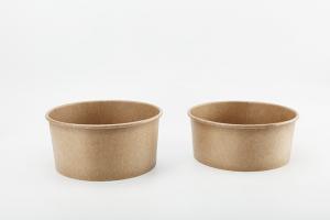  Eco-Friendly Food Grade Disposable Kraft Paper Bowl Customize Bowl Manufactures