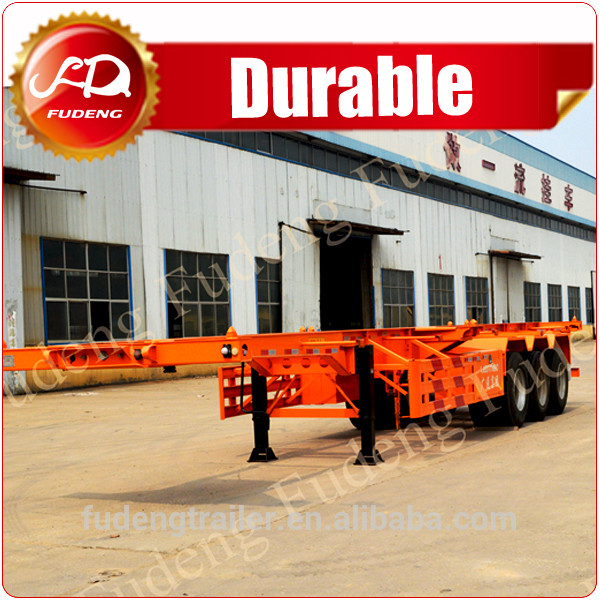  Shandong Fudeng 40T 40ft China Cheap Skeleton Truck Trailer Semi Trailer for Sale Manufactures