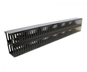  20U Patch Panel Cable Management , Vertical Mounting Rack Brush Panel With Fingers Manufactures