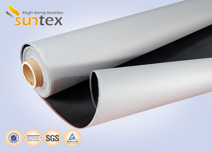  PU Coated E Glass Cloth Fabric M0 Pipe Protection Cover 0.43mm Two Sides Fiberglass Cloth RollOne Side Manufactures