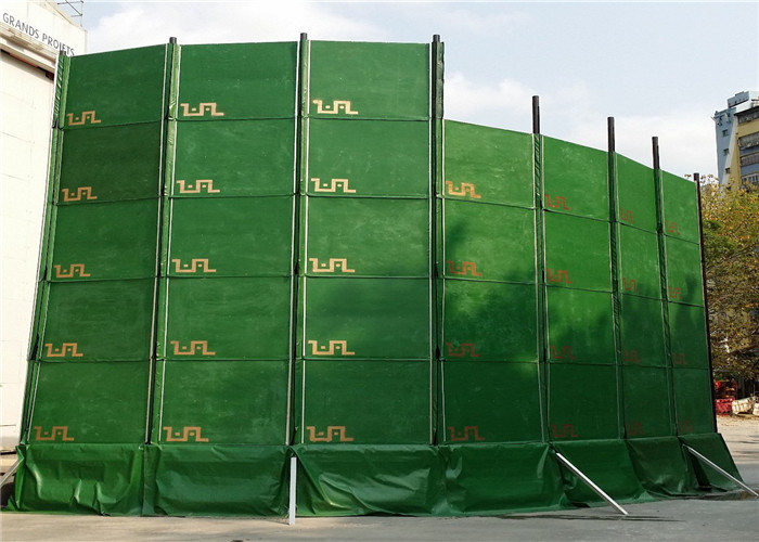  Temporary Sound Barriers Wall Customized Dimension Noise Absorption and Reduction 27dB 40dB Manufactures