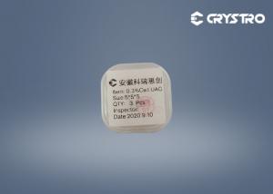  5*5*5mm Doping level 0.3%Ce: LUAG Scintillation Single Crystal Manufactures