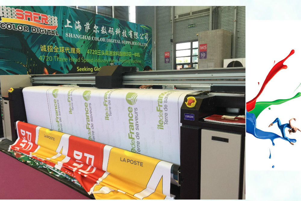  Roll To Roll Flags Banner Fabric Printing Machine 1800DPI Manufactures