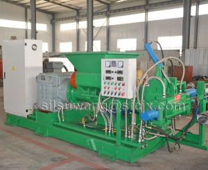  Forced Feeding Type Rubber Strainer Extruder With 2 Rotors Manufactures