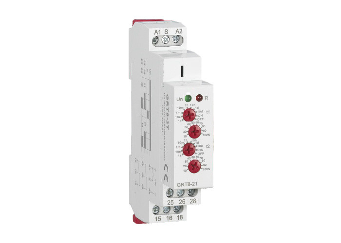  RT8-2T Double Delay Time Relay Din Rail Four Knobs Manufactures