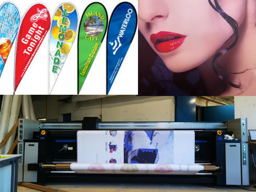  Sublimation Advertising Flags Continuous Inkjet Printer Manufactures