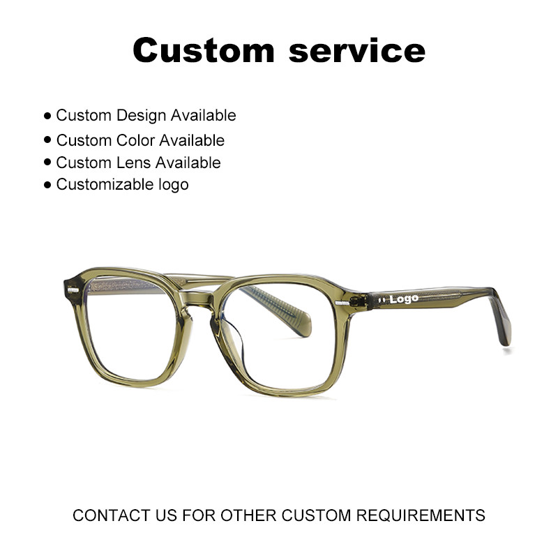  Customized Acetate Eyewear Frame Men Women Optical Geometric Manufactures