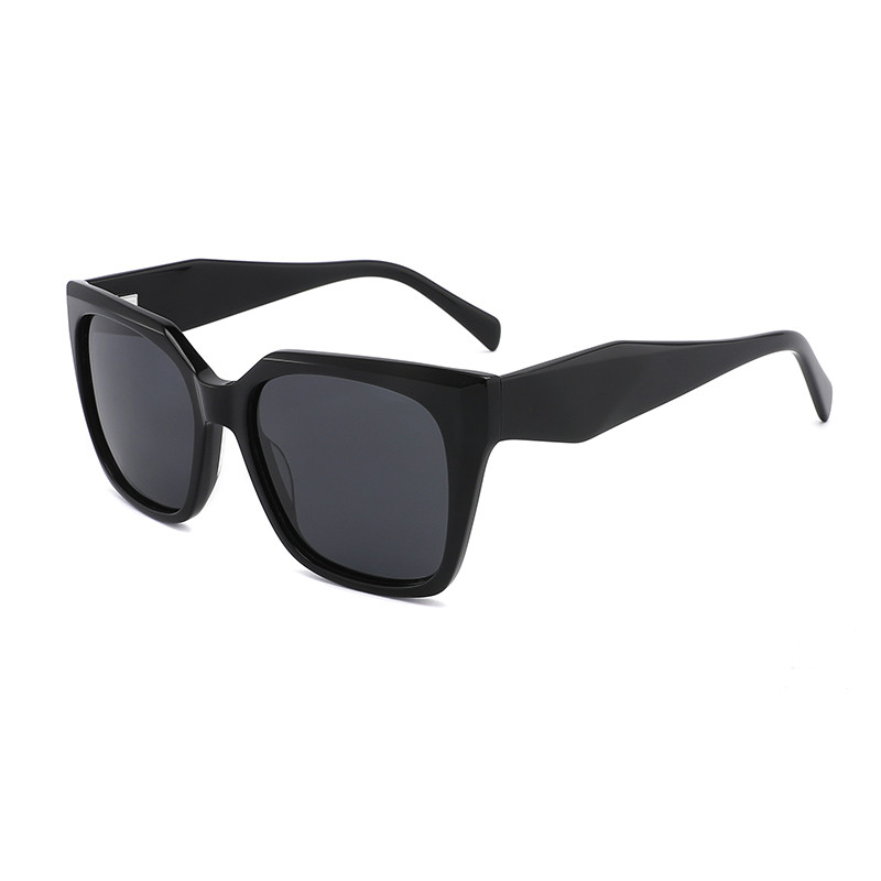  Ladies Square Acetate Sunglasses Retro UV400 Customize Logo Manufactures
