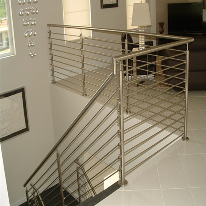  Steel stair rails and banisters with wooden hand rail design Manufactures
