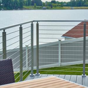  Premade handrails for deck stairs with stainless steel structure Manufactures