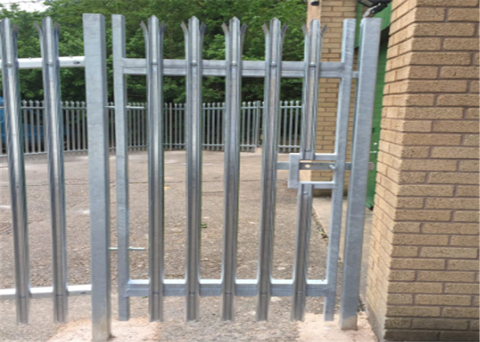  Galvanized 2.75 Width Steel Palisade Fencing W Section Security Manufactures