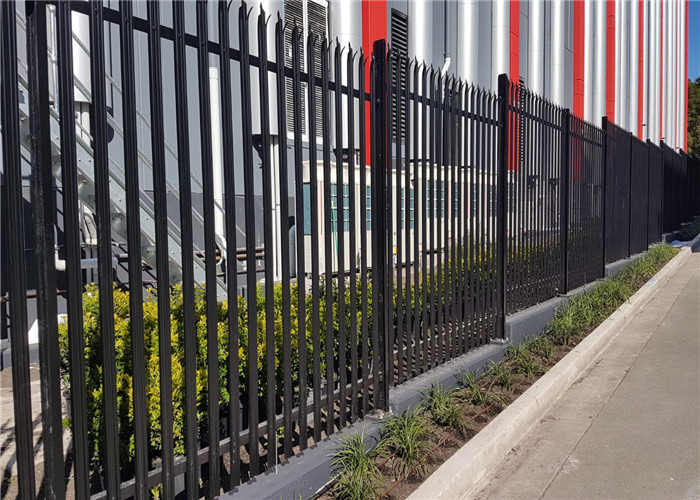 Galvanized 2.75 Width Steel Palisade Fencing W Section Security Manufactures