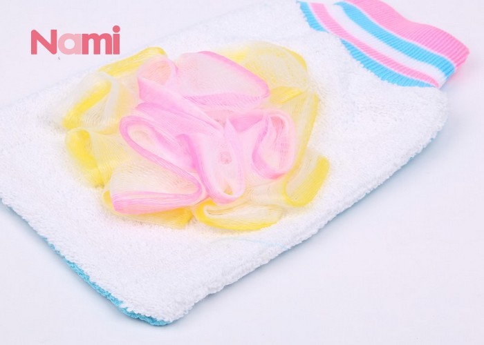  Body Cleaning Exfoliating Bath Gloves Viscose Viscose Rectangle Shape Manufactures