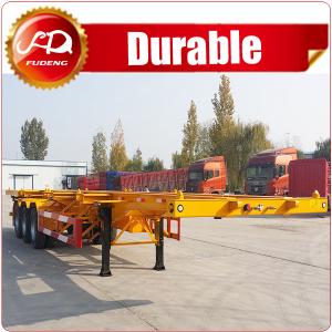  3axle 40ft skeleton semi trailer  Container chassis , 3 axle 40FT container skeleton semi trailer for sale Manufactures