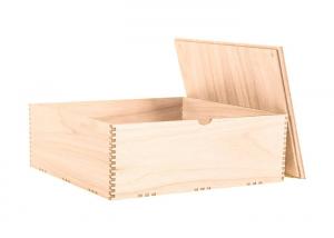  Storage Wooden Crate Gift Box , Slide Top Wooden Box 27cm X 17cm X 10cm Manufactures