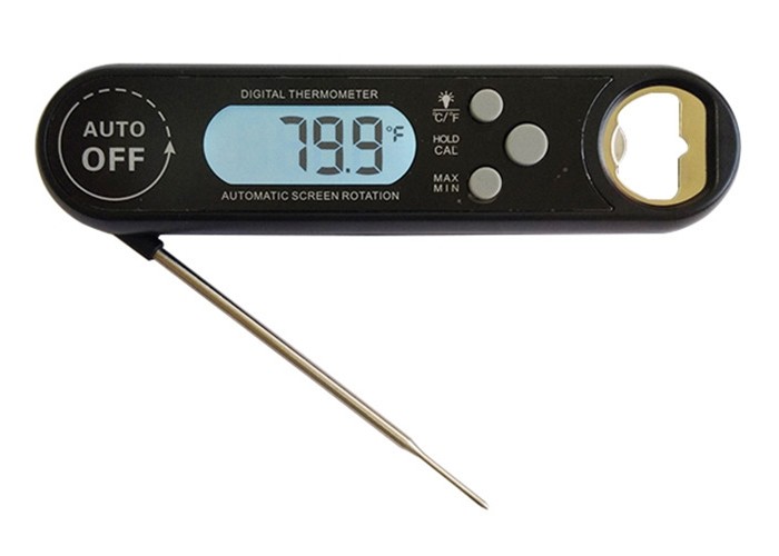  Auto Rotation Screen Bbq Temperature Thermometer , Digital Food Probe Thermometer Manufactures