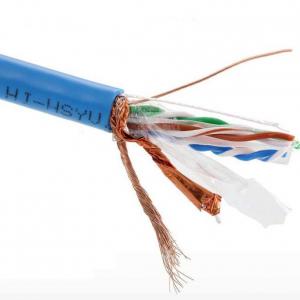  SFTP Cat6 Copper Network Cable Outdoor Shielded PVC And PE Jacket Manufactures