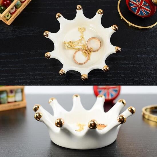  Ceramic Ring Holders, Imperial Crown Ceramic Jewelry display plates Manufactures