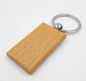  Large Rectangle Shape Wooden Blank Keychains, Solid Wood keychain Manufactures