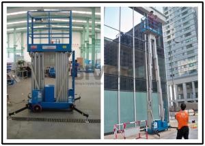  1330 * 600mm Vertical Mast Lift 12 Meter Platform Height For 2 Persons Work Manufactures