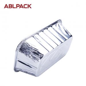  Disposable Wrinkle Wall Silver Aluminum Foil Food Container For Restaurant Manufactures
