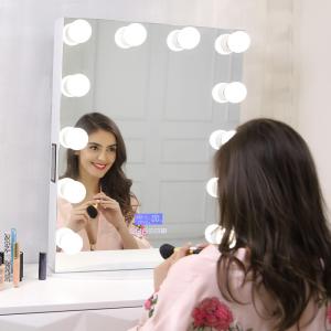 Full mirror multi-function Bluetooth screen makeup mirror LED bulb mirror