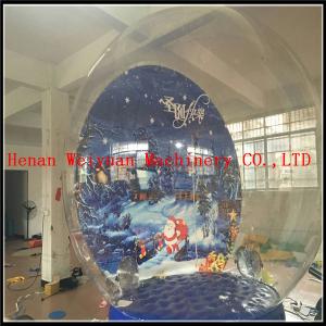  4M inflatable transparent snow globe for exhibition/Inflatable Christmas Snow Globe Manufactures