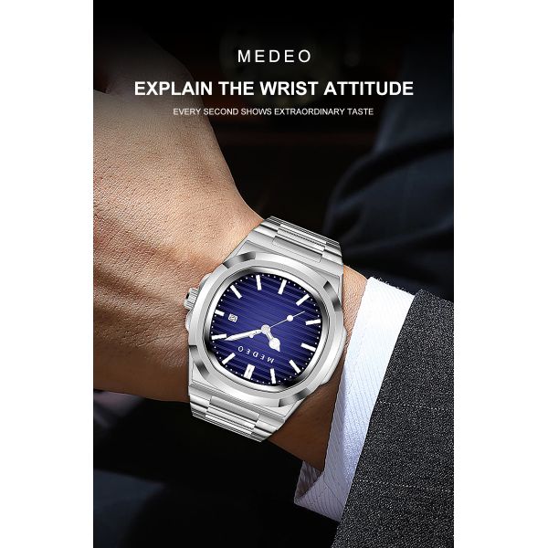 Octagonal Porthole With Square Quartz Watch