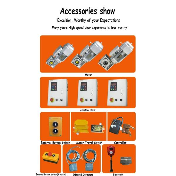 Automatic Flexible Plastic High Speed PVC Roll up Door for Warehouse