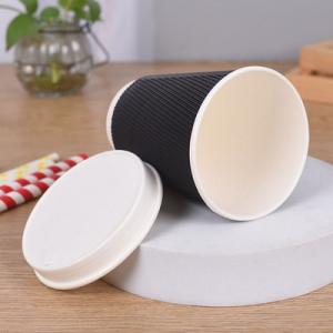  SGS 14oz 22oz Kraft Recyclable Paper Cups Biodegradable Manufactures
