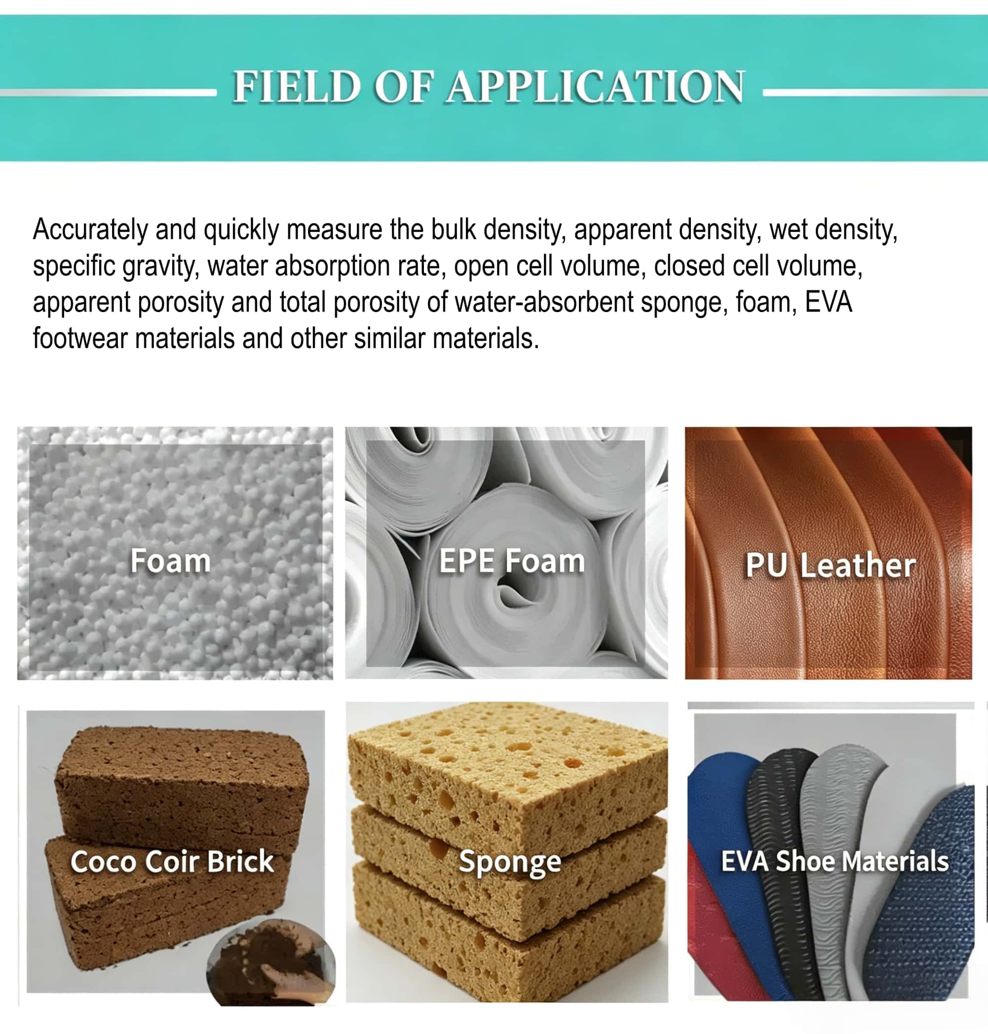 ASTM D3574 Digital Foam Density Tester Sponge Density Testing Machine for Polyurethane Foam